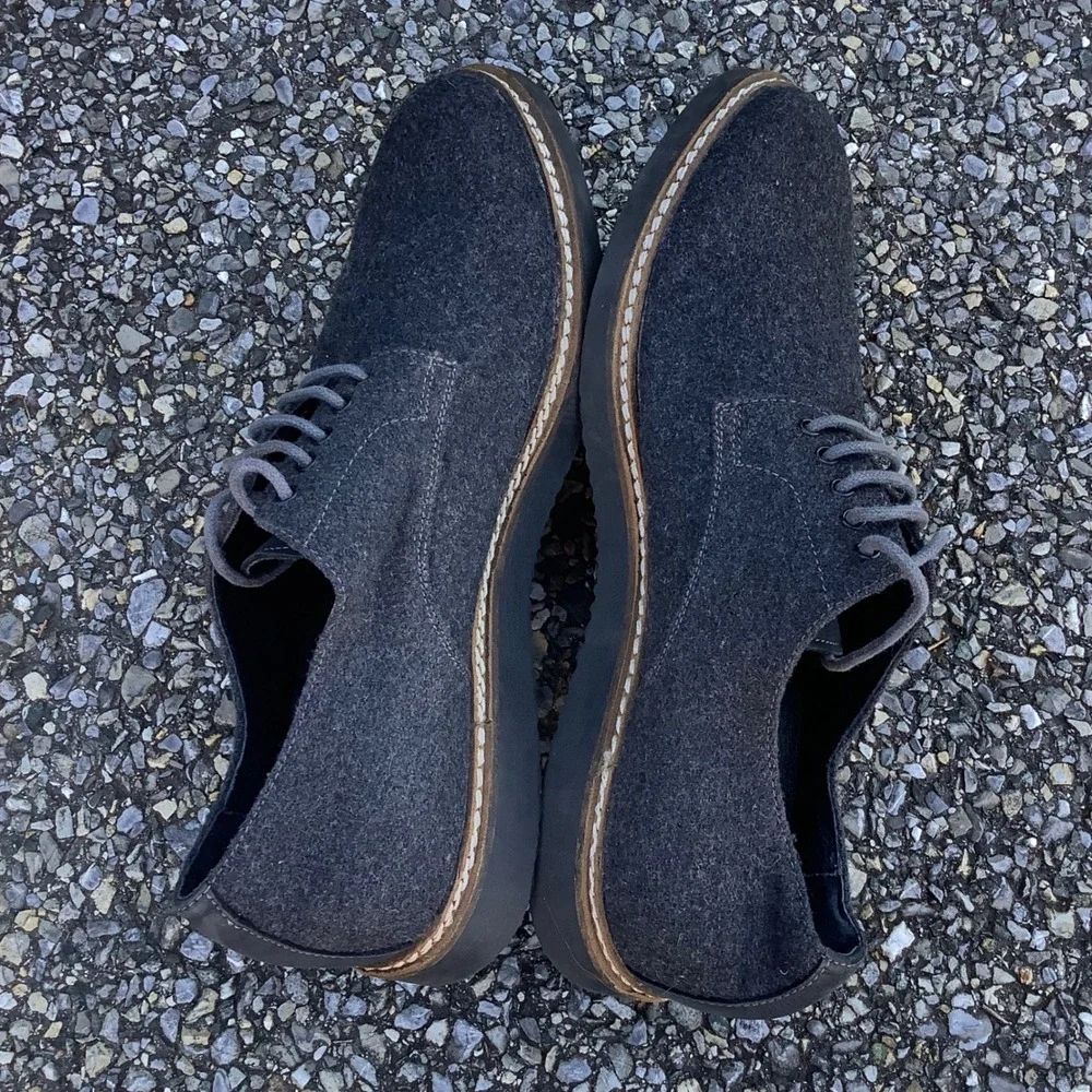 The Rail Men's Charcoal Gray Wool Blend Casual Dress Shoes‎ Size 41 (8)